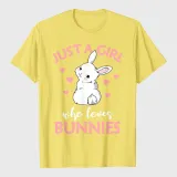 Just A Girl Who Loves Bunnies Rabbit Bunny T-Shirt
