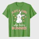 Just A Girl Who Loves Bunnies Rabbit Bunny T-Shirt