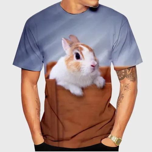 Cute Rabbit Bunny Graphic T-Shirt