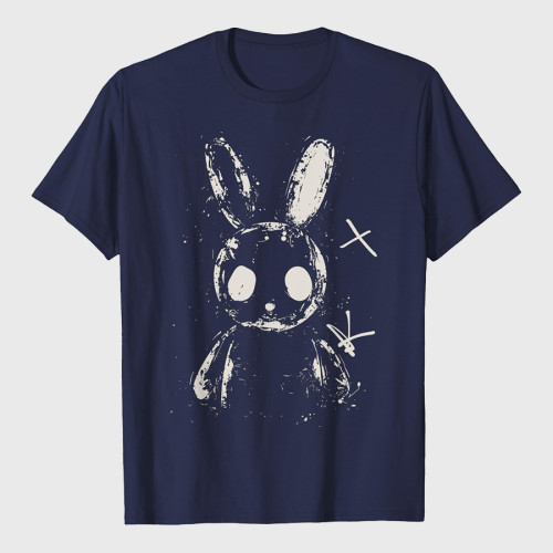 Creepy Cute Bunny Rabbit Alt Goth Grunge Horror Aesthetic T-Shirt