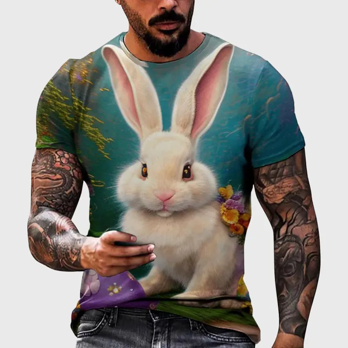 Lovely Rabbit Bunny Graphic T-Shirt