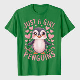 Funny Penguin Animal Just A Girl Who Loves Penguins T-Shirt
