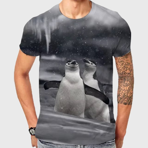 Kawaii Penguin Graphic T-Shirt
