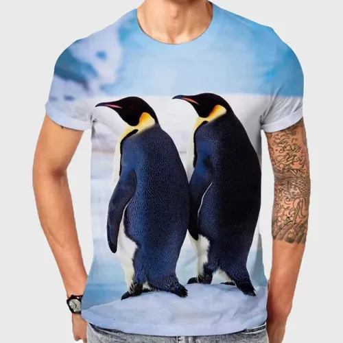 Cute Penguin Graphic T-Shirt