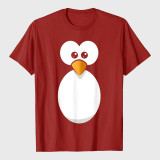 Halloween Penguin Costumes Funny Penguin Face Design Easy Costume Penguin T-Shirt