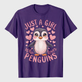Funny Penguin Animal Just A Girl Who Loves Penguins T-Shirt