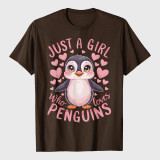 Funny Penguin Animal Just A Girl Who Loves Penguins T-Shirt