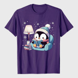 Cute Penguin Reading T-Shirt