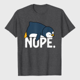 Funny Nope Not Today Lazy Penguin Animal Lover T-Shirt