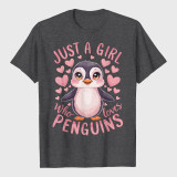 Funny Penguin Animal Just A Girl Who Loves Penguins T-Shirt