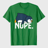 Funny Nope Not Today Lazy Penguin Animal Lover T-Shirt
