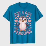 Funny Penguin Animal Just A Girl Who Loves Penguins T-Shirt