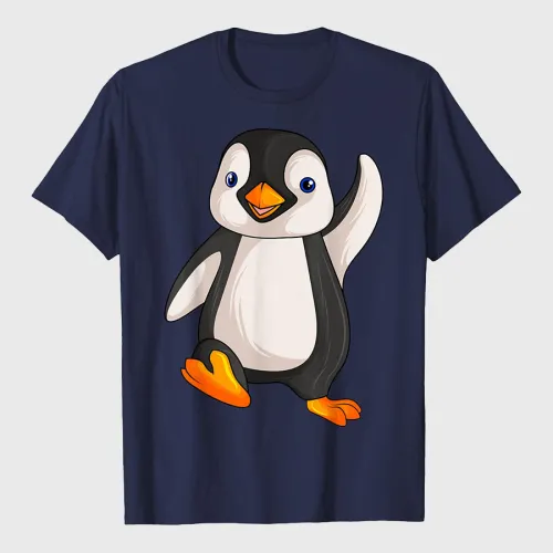 Funny Penguin Gift Animal Print Classic Fit T-Shirt