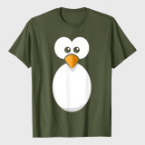 Halloween Penguin Costumes Funny Penguin Face Design Easy Costume Penguin T-Shirt
