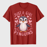 Funny Penguin Animal Just A Girl Who Loves Penguins T-Shirt