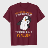 Penguins Are Awesome Therefore Mens T-Shirt