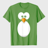 Halloween Penguin Costumes Funny Penguin Face Design Easy Costume Penguin T-Shirt