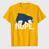 Funny Nope Not Today Lazy Penguin Animal Lover T-Shirt