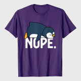 Funny Nope Not Today Lazy Penguin Animal Lover T-Shirt