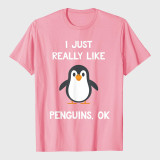 Funny Penguin Quote I Just Really Like Penguins T-Shirt
