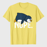 Funny Nope Not Today Lazy Penguin Animal Lover T-Shirt