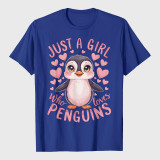 Funny Penguin Animal Just A Girl Who Loves Penguins T-Shirt