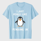 Funny Penguin Quote I Just Really Like Penguins T-Shirt