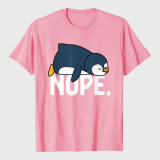 Funny Nope Not Today Lazy Penguin Animal Lover T-Shirt