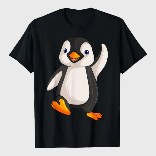 Funny Penguin Gift Animal Print Classic Fit T-Shirt