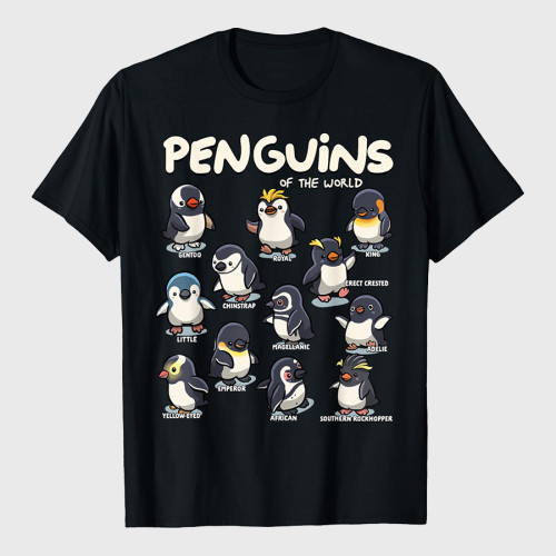 Penguins Animals Of The World Penguin Lovers T-Shirt
