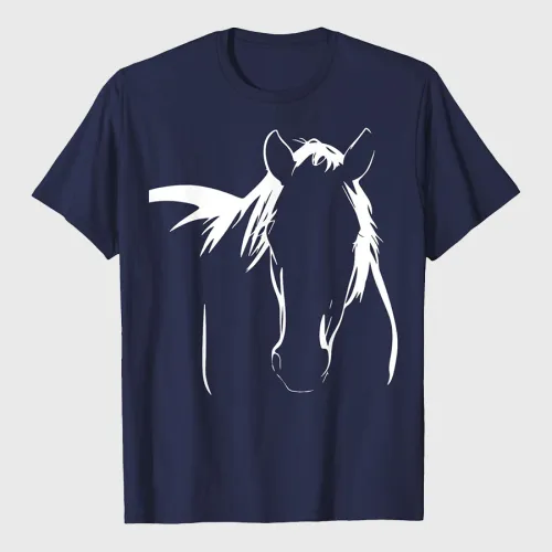 Elegant Horse Silhouette Graphic Art Design Horse Lovers T-Shirt