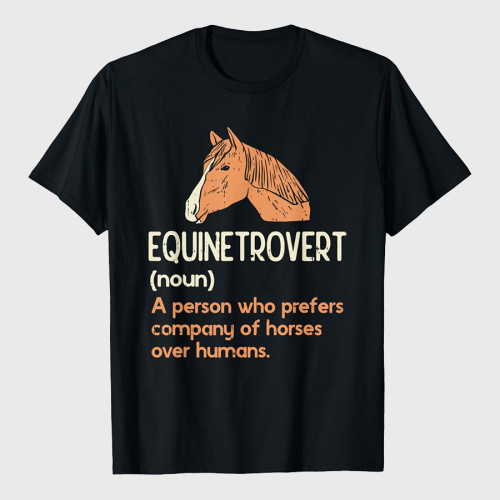 Fun Horse Lover Humor Funny Horse Definition T-Shirt