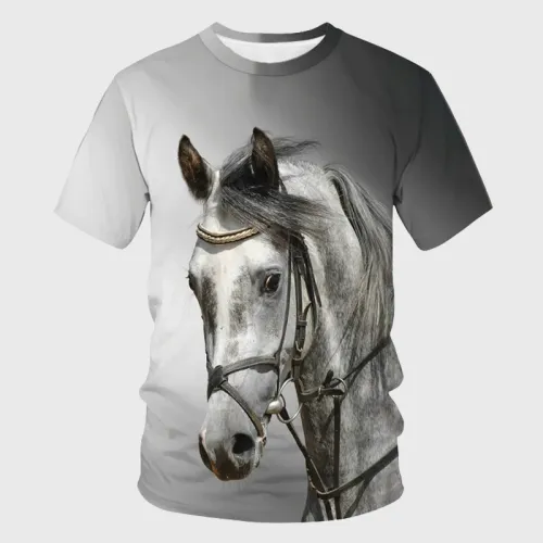 Horse Head Graphic T-Shirt