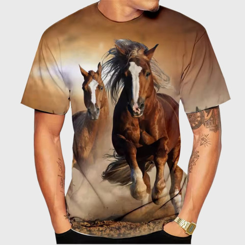 Running Horses Graphic T-Shirt