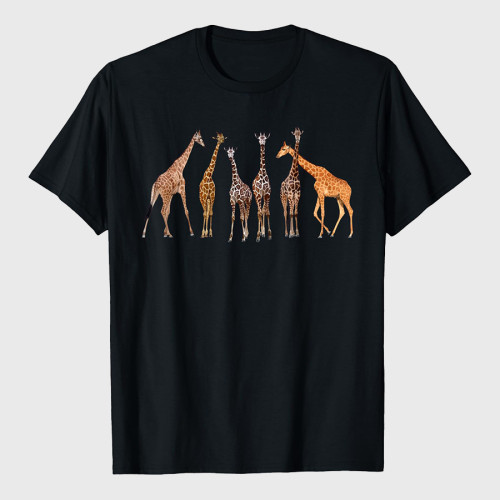 Cute Giraffe Design For Men Women Safari Zoo Giraffe Lovers T-Shirt