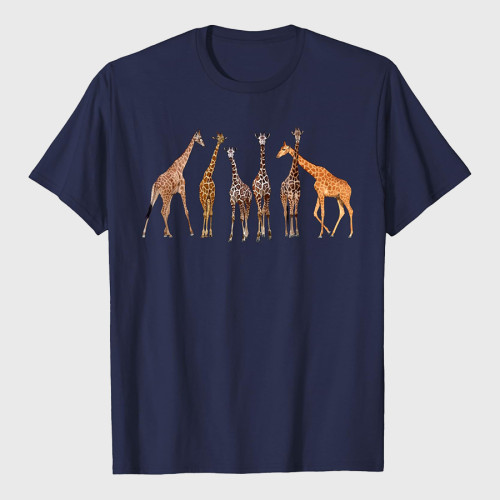 Cute Giraffe Design For Men Women Safari Zoo Giraffe Lovers T-Shirt