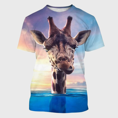 Funny Giraffe Graphic T-Shirt