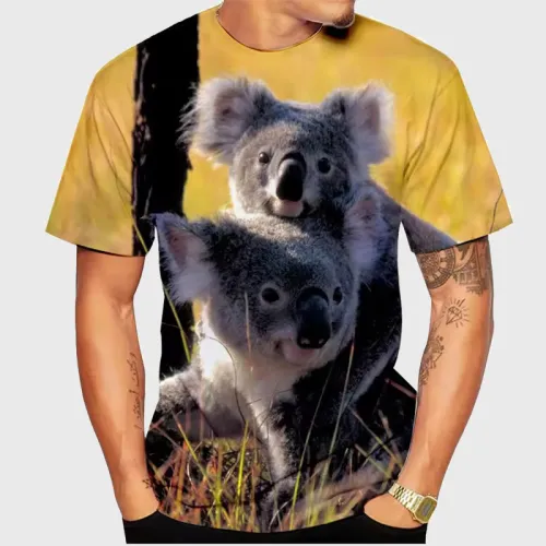 Koala Mom And Baby Graphic T-Shirt
