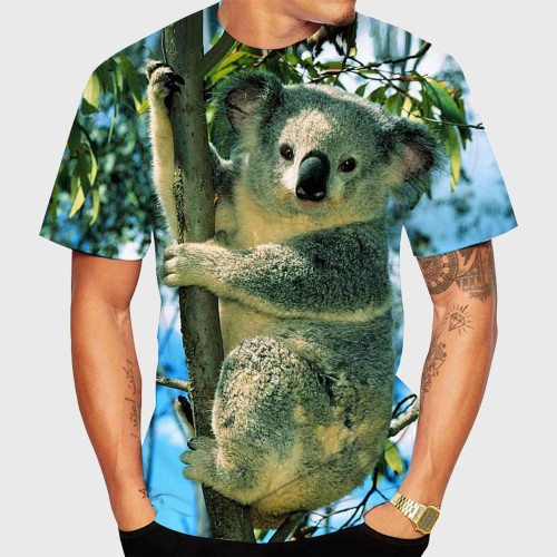 Wildlife Animal Koala Printed T-Shirt