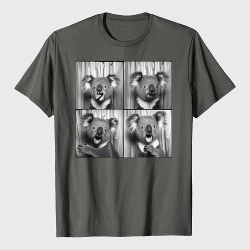 Funny Koala Face Laughing Koala Animal Photo Cute Koala T-Shirt