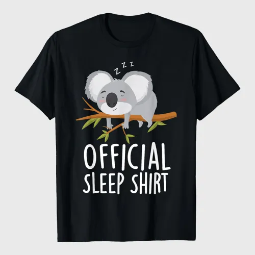 Official Sleep Shirt Pajamas Nightgown Koala Bear T-Shirt