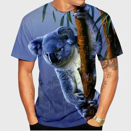 Koala Lover Printed T-Shirt