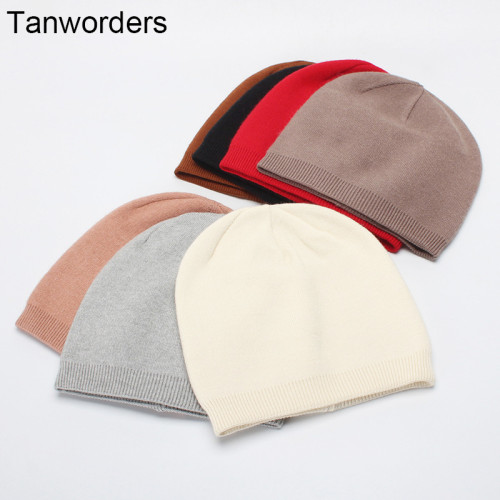 (ebay price:$13.15)Women's Mens Pure Color Consise Fall Winter Warm Knitted Hat