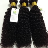 11A Human Hair Jerry Curl 1 Bundle 100% Unprocessed  Virgin Remy Hair Weave  Human Hair Extensions Natural Black Color Pango