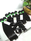 10A Brazilian virgin hair curly wave 100g/bundle Natural Black Color Pango