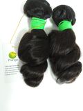 10A Brazilian virgin hair Loose wave 100g/bundle Natural Black Color Pango