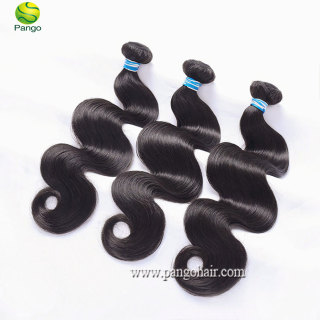 12A Human Hair Body Wave 1 Bundle 100% Unprocessed Virgin Remy Hair Weave  Human Hair Extensions Natural Black Color Pango