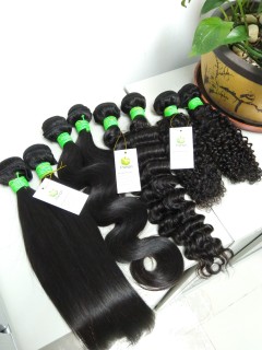 10A Brazilian virgin hair body wave 100g/bundle Natural Black Color Pango