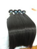 12A Human Hair Straight 1 Bundle 100% Unprocessed  Virgin Remy Hair Weave  Human Hair Extensions Natural Black Color Pango