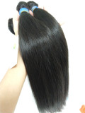 12A Human Hair Straight 1 Bundle 100% Unprocessed  Virgin Remy Hair Weave  Human Hair Extensions Natural Black Color Pango